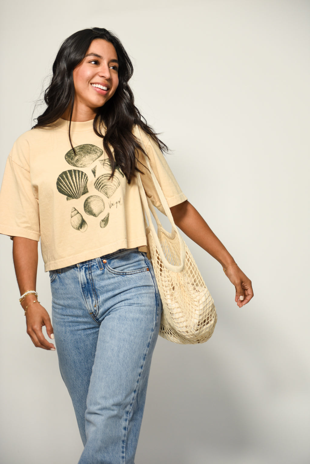 VOUS Girl Shell Crop Tee