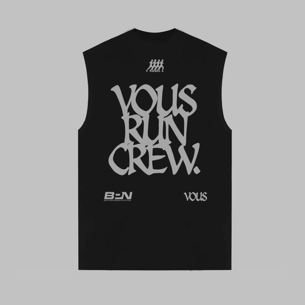 VOUS Run Crew Tank (Black)