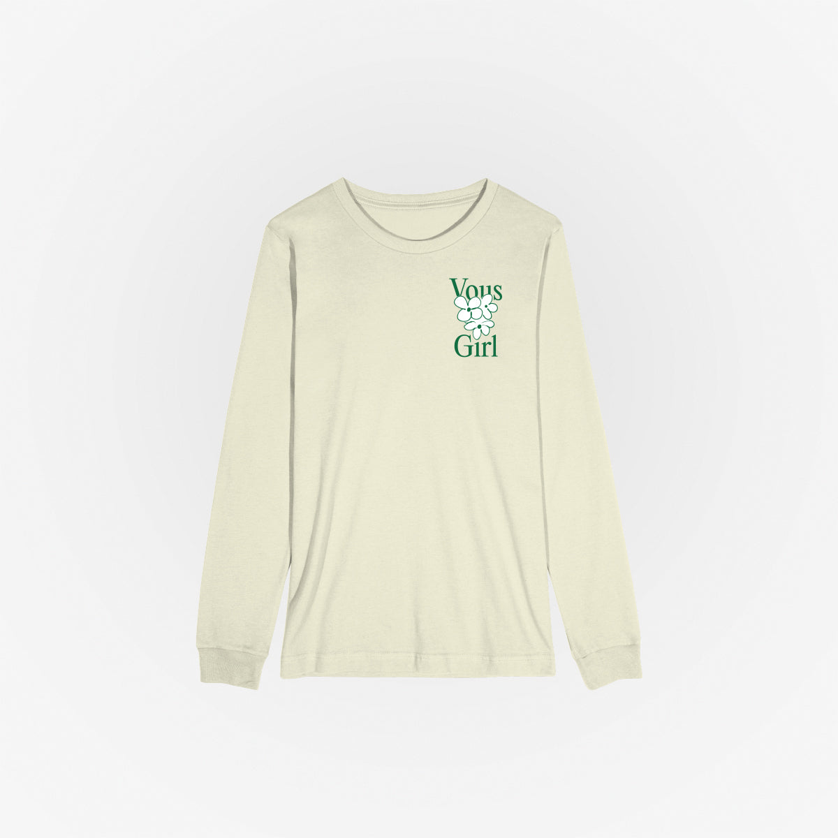 VOUS GIRL Checker Flower L/S