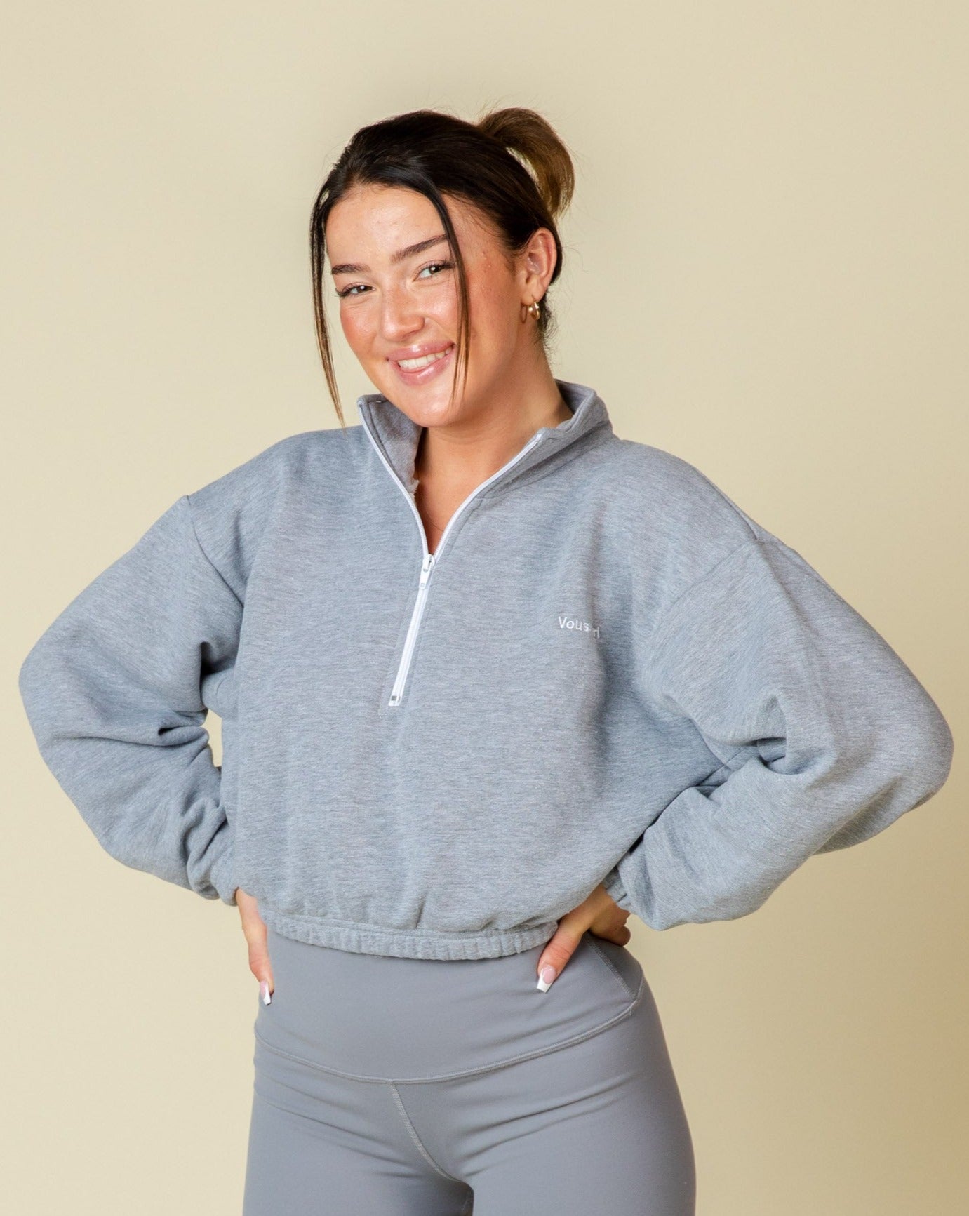 VOUS Girl Fleece Crop