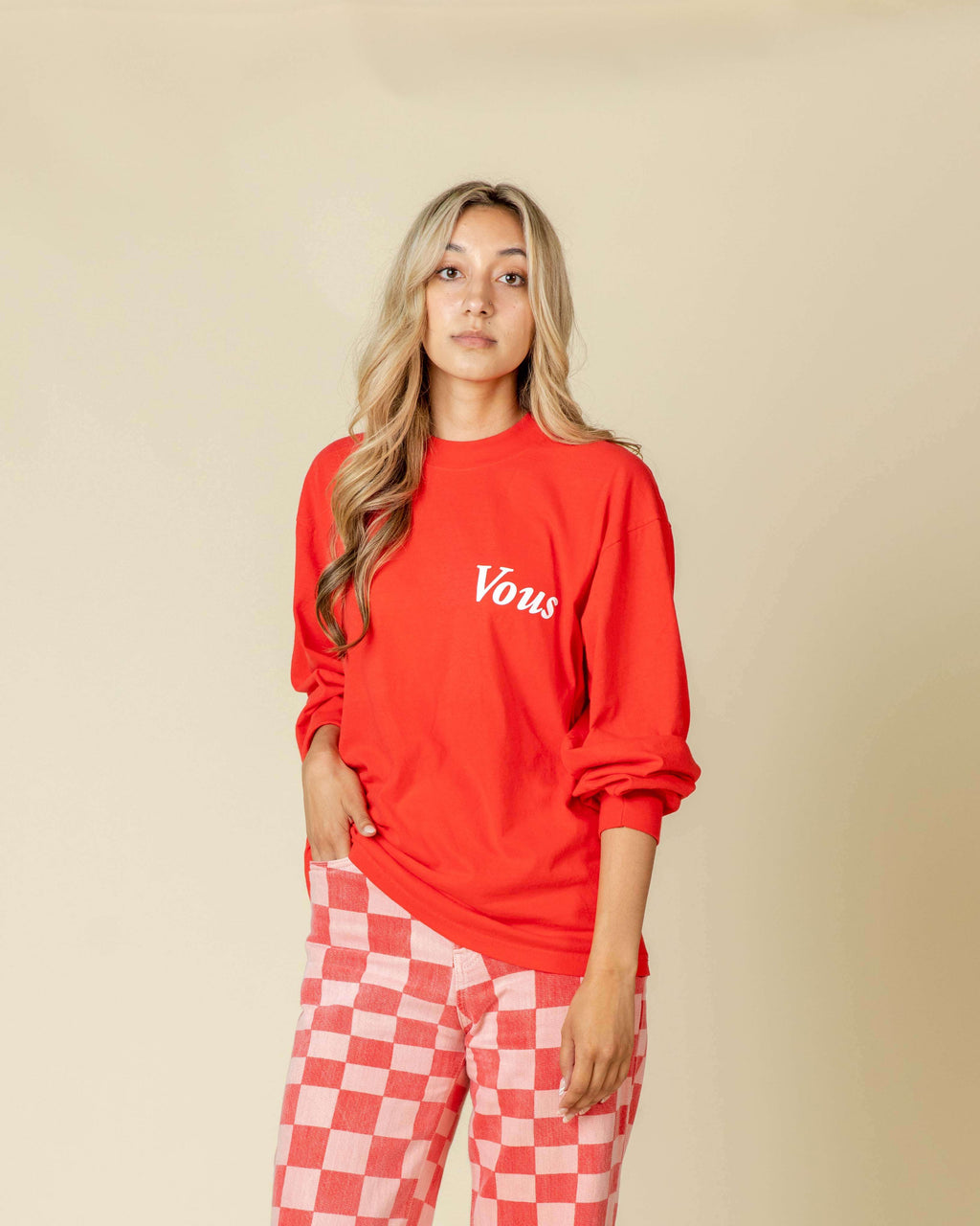 Basic Not Minor L/S (Red)