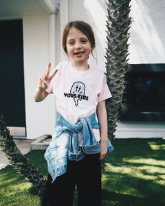 VOUS Kids Pink Drip Face T-Shirt (SZN2 2021)