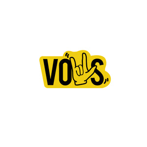 VOUS ILY Sticker- Yellow