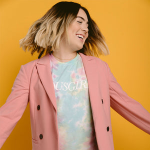 VOUS GIRL Vintage Tie-dye Tee