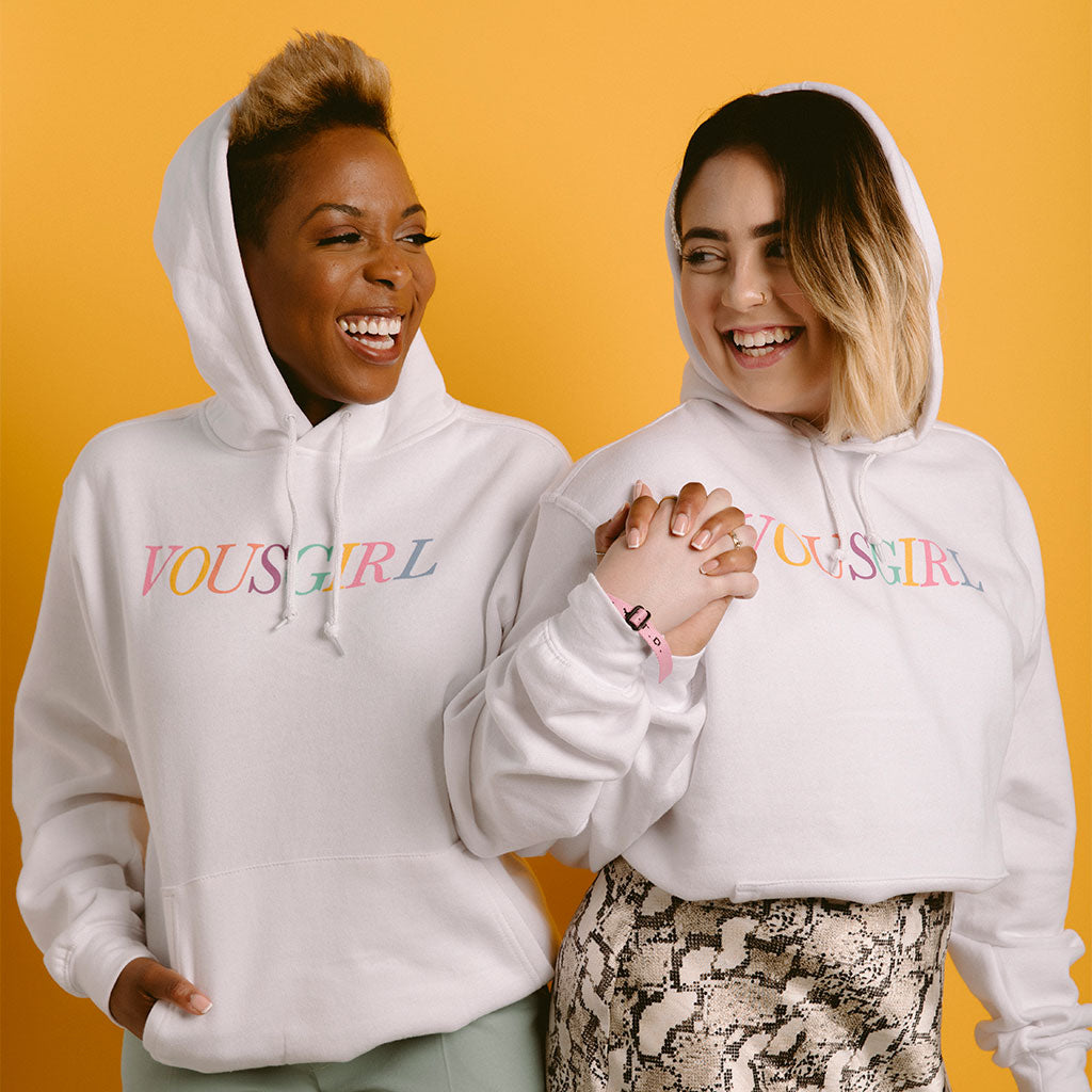 VOUS GIRL Rainbow Pullover Hoodie